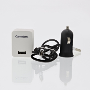 Camelion USB-lader Lightning Apple og Micro-USB 230 / 12V