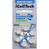 iCellTech 675CI Plus Blå 6-pakk, for cochleaimplantat