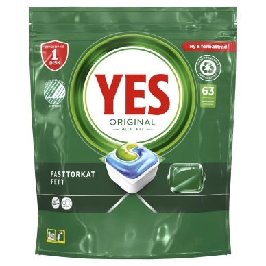 Bilde av Yes Yes All In One Original Maskinoppvask 63 Stk. 8006540809471
