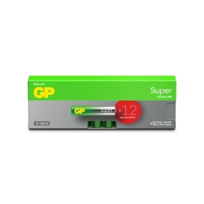 GP Super Alkaline AAA-batteri LR03/24A 12-pakk