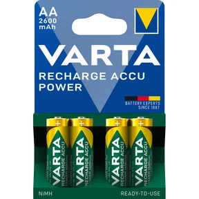 Varta Oppladbar Accu Power AA 2600mAh 4-pakning