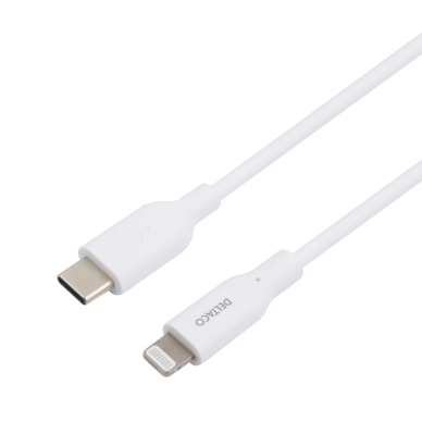 DELTACO alt Deltaco Ladekabel USB-C til Lightning, 1 m, hvit