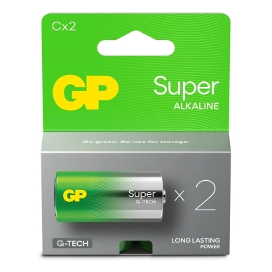 Bilde av Gp Batteries Gp Super Alkaline Batteri C/lr14/14a 2-pakk 151424