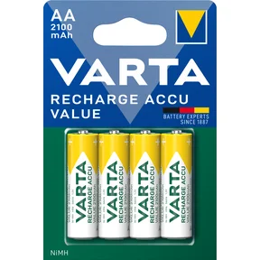 Varta Oppladbar Accu Value AA 2100mAh 4-pakning