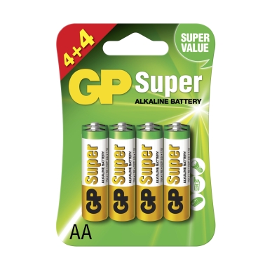Bilde av Gp Batteries Gp Super Alkaline Aa 4+4 4891199178474