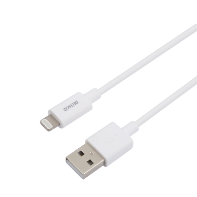 DELTACO alt Deltaco Ladekabel USB-A til Lightning, 3 m, hvit