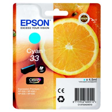 EPSON alt EPSON 33 Blekkpatron cyan