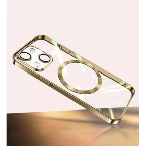 Mobildeksel MagSafe Transparent iPhone 15 Plus, Gold