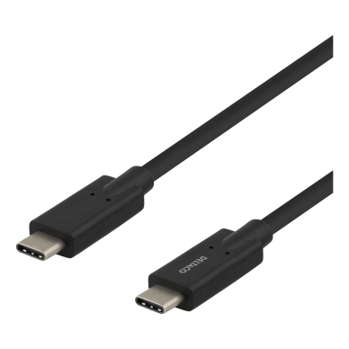 DELTACO alt Deltaco Ladekabel USB-C til USB-C, 2 m, svart