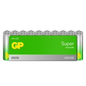 GP Super Alkaline AA-batteri LR6/15A 20-pakk