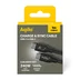Aqiila Cablebird CB11 kabel USB C til C 240W flettet 1m sort