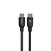 Aqiila Cablebird CB12 kabel USB C til C 240W flettet 2m sort