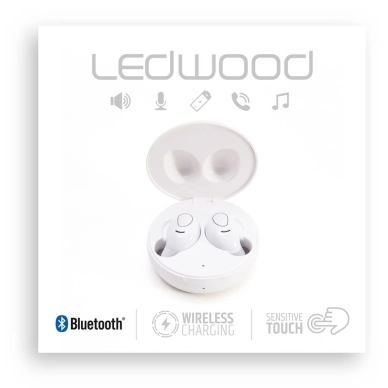 Ledwood alt Hodetelefon i9 TWS True Wireless In-Ear Hvit Mic