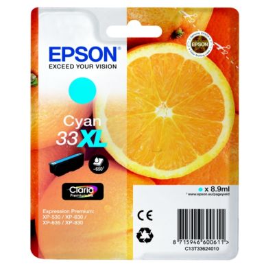 EPSON alt EPSON 33XL Blekkpatron cyan