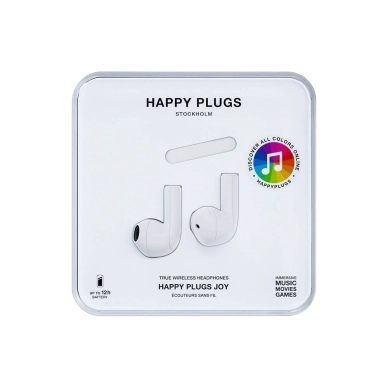Happy Plugs alt Joy Hodetelefoner In-Ear TWS Hvit