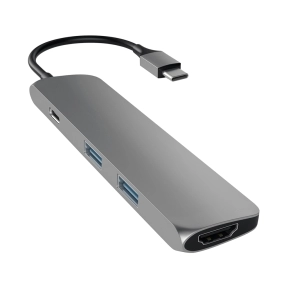 Slank USB-C MultiPort Adapter 4K HDMI, Space Grey