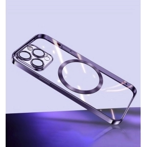 Mobildeksel MagSafe Transparent iPhone 15 Pro, Purple