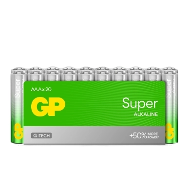 GP BATTERIES alt GP Super Alkaline AAA-batteri LR03/24A 20-pakk
