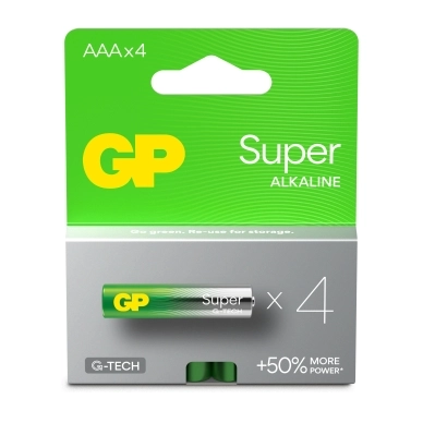 GP BATTERIES alt GP Super Alkaline AAA-batteri LR03/24AU 4-pakk