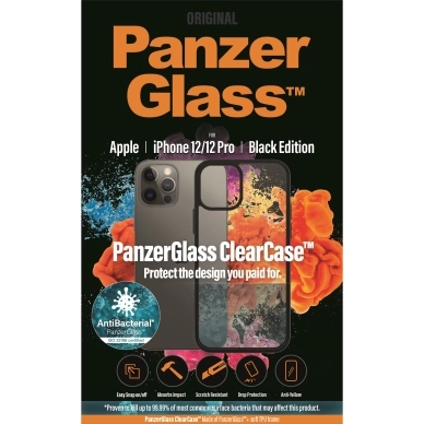 Panzerglass alt PanzerGlass ClearCase iPhone 12/12 Pro, Svart
